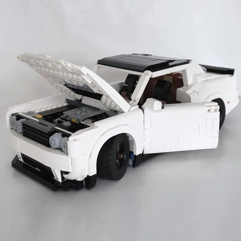 Desk Decor MOC-107001 Technical 10 in 1 White Super Sports Car Compatible 10295 Blocks Bricks Assembly Puzzle Toy Chrismas Gifts