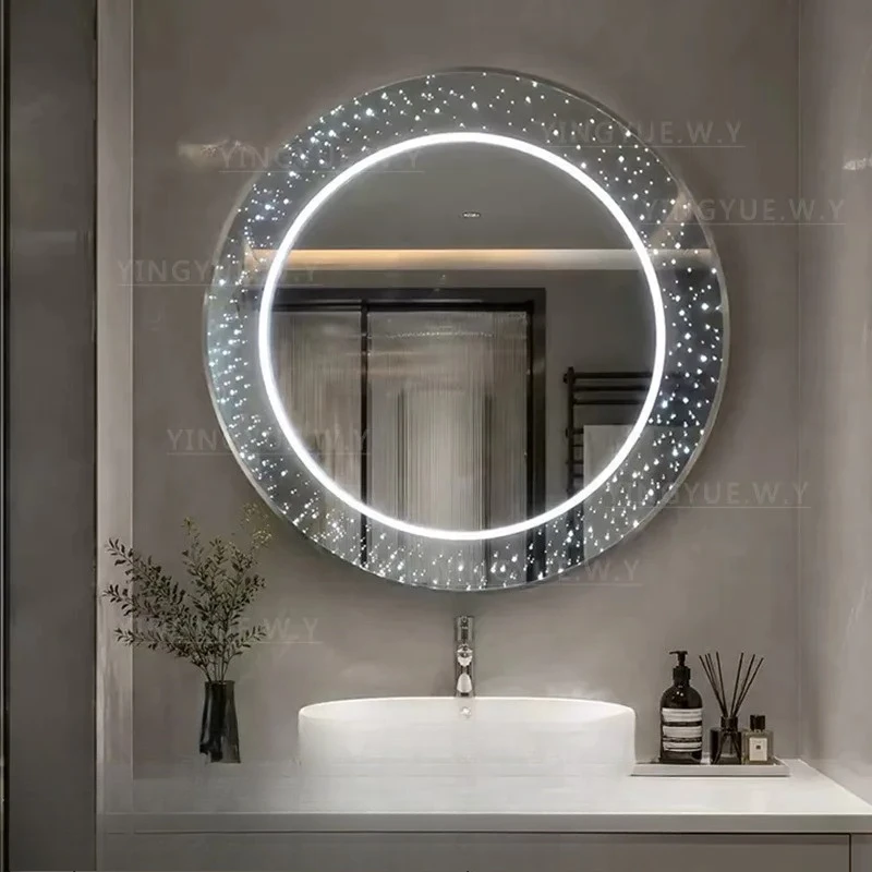 for Smart Mirror Wall Hanging Art Bathroom Makeup Light Luxury Decorative Picture Display Painting Lamp Hand Sweep Magic