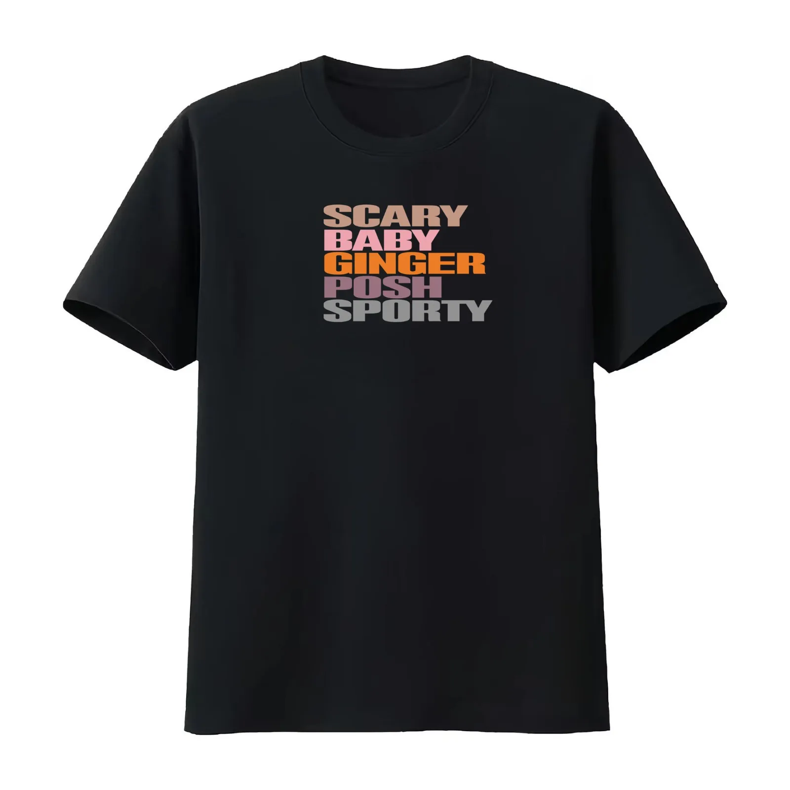 SCARY BABY GINGER POSH SPORTY T-Shirt Summer Casual Cotton Tee Oversized Streetwear Tops Vintage Graphic Print 100% Cotton