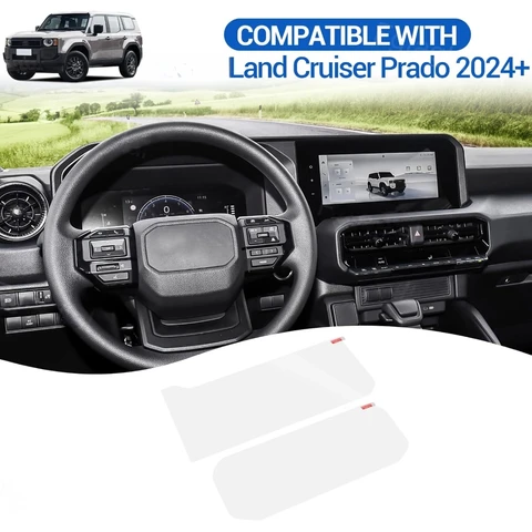 Для Toyota Land Cruiser Prado 250 2024 2025 автомобильный навигационный экран аксессуары закаленное стекло устойчивая к царапинам защитная пленка