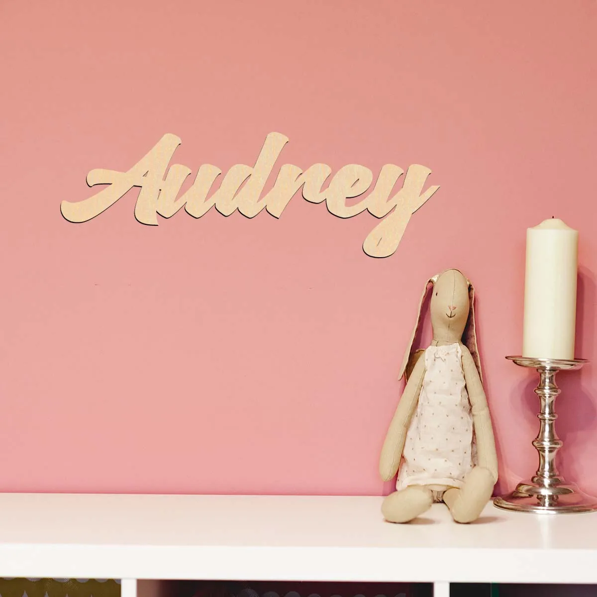1pc Creative audrey example Customized Letter Wooden Plaque Wooden Sign Laser-Cut Sign Vertical Orientation Door Hanging Decor