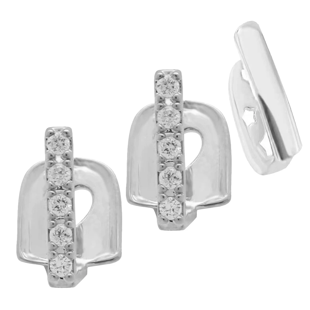 

3 Pcs Style Inter-teeth Cover Grill Accessories Fashion Cosplay for Rapper Zircon Grills Rappers