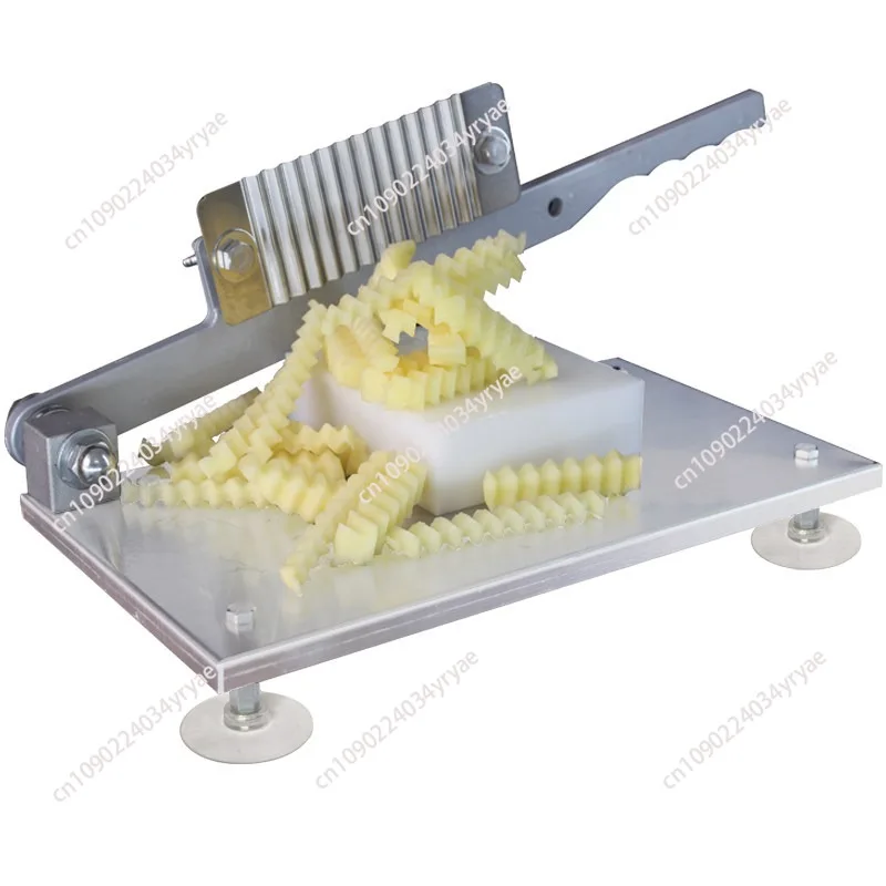 potato knife machine, stainless steel ripple potato cutter, Langya potato strip crispy rice cake machine, commercial gadget