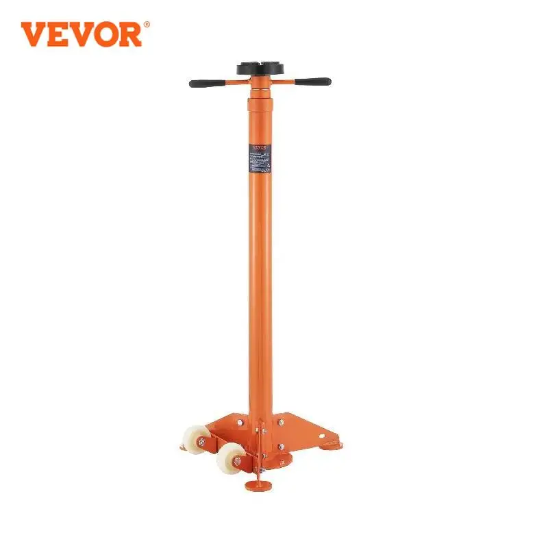 vevor suporte underhoist ou ton capacidade pole jack elevacao de 433 a 785 in base triangular rodas suporte automotivo 01