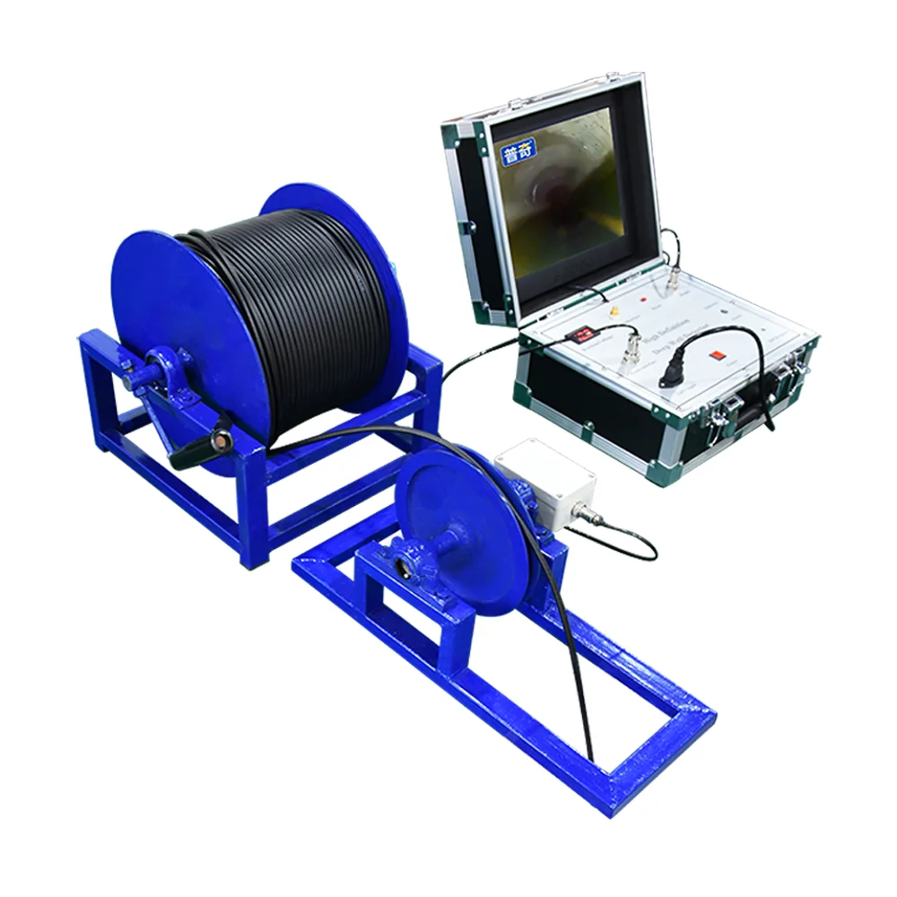 Underground 200m 170 degrees water well camera borehole televiewer downhole inscpection bore well camera price