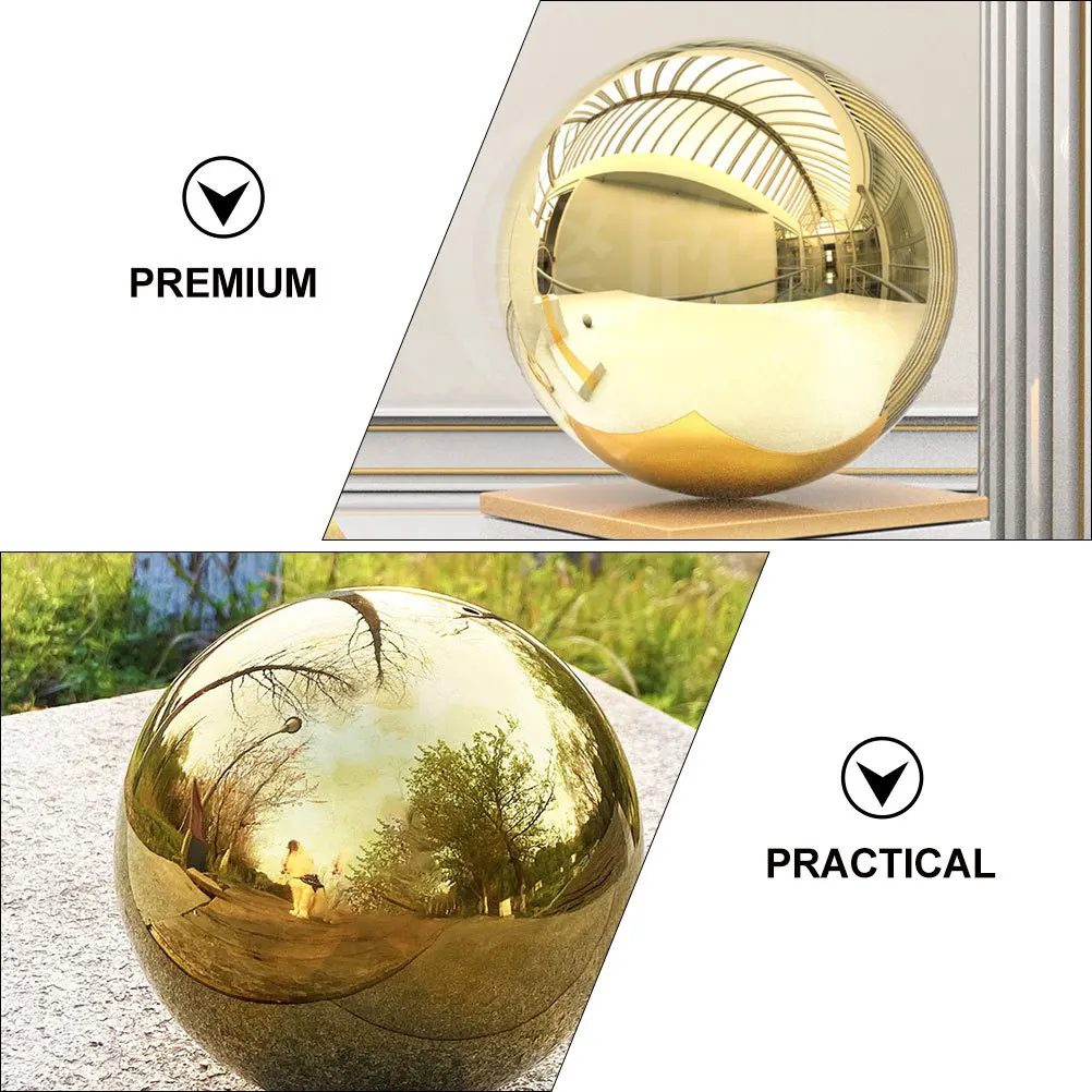 Stainless Steel Gazing Ball Polished Reflective Mirror Globe Durable Decorative Sphere for Outdoor Garden Patio