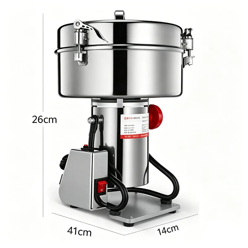 

4500G Commercial Grain Grinder Multifunctional Grain Herb Spice Grinder Powder Crusher Electric Coffee Grinder