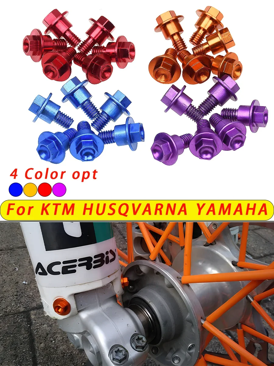 AliExpress LFMT Motorcycle Screws Fork Guard Bolt For KTM SX SXF XC XCF EXC EXCF XCW XCFW TPI Six Days Freeride 250R 2000-2024 Dirt Bike
