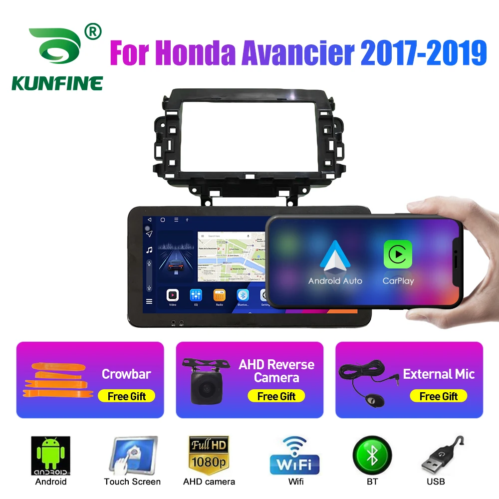 

10.33 Inch Car Radio For Honda Avancier 2017-19 2Din Android Octa Core Car Stereo DVD GPS Navigation Player QLED Screen Carplay