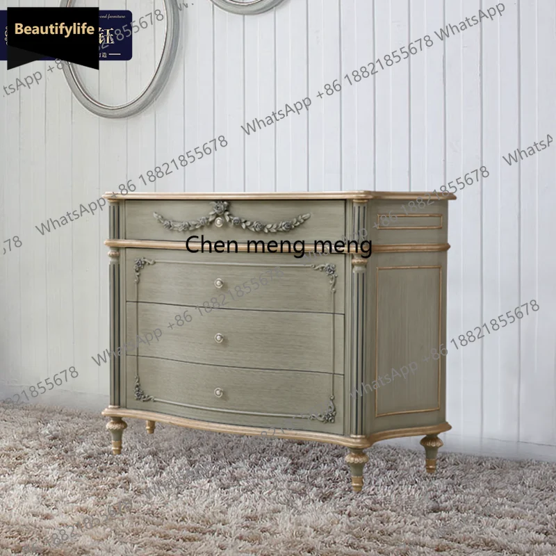 

M183 Высококачественный индивидуальный европейский комод из массива дерева, тумба для хранения вещей у входа, шкаф для хранения, изготовленный на заказ