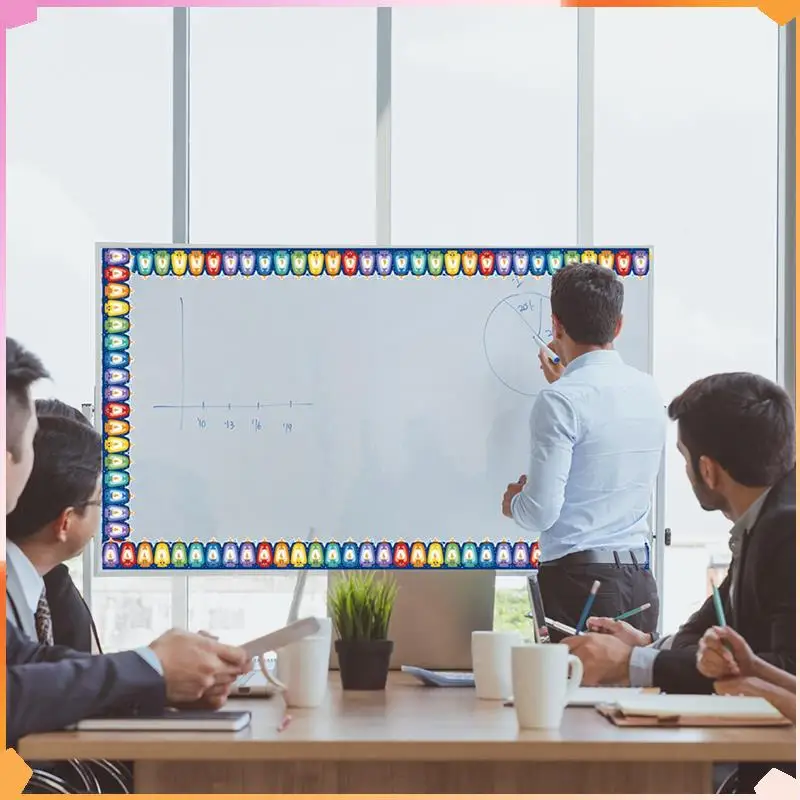 

B94A 2 Roll Flowers Bulletin Board Border Bulletin Borders Stickers, Decorate Bulletin Boards,Walls,Desks,Window,Doors 65.6Ft