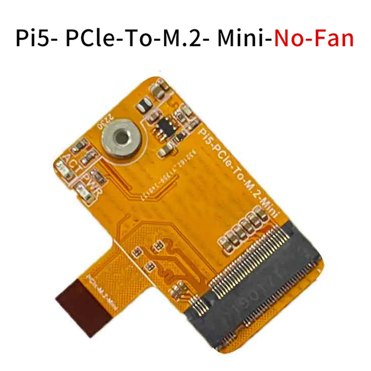 For 5 PCIe to M.2 NVMe SSD HAT Integrated-FPC & Differential Matching Design 2230 NVMe SSD Expansion Board