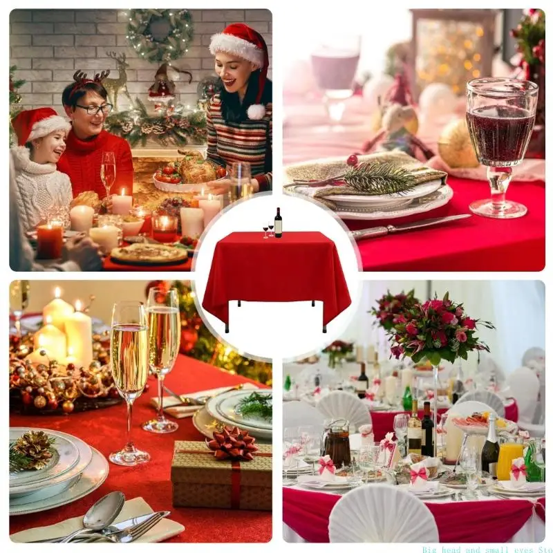 581C Rectangular Tablecloth Heat Resistant Easy to Clean Table Runner Camping