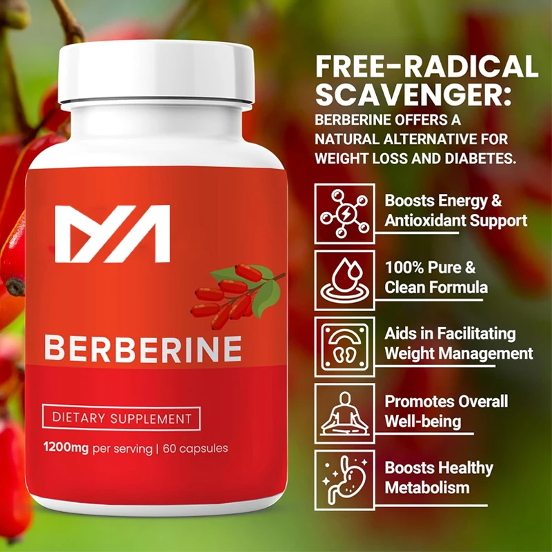 

Berberine - Pure aspartic acid is used for metabolic support to combat free radicals,enhance immunity,and balance the microbiome