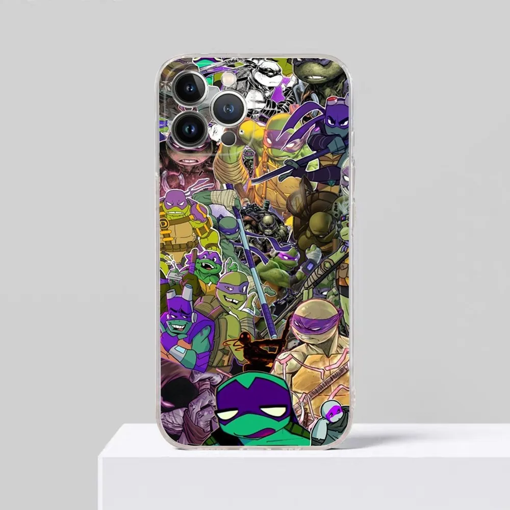 T-Teenage-mutant-Ninja-Turtles Phone Case For iPhone 15 14 13 12 Mini 11 Pro XS Max X XR SE 6 7 8 Plus Soft Silicone Cover