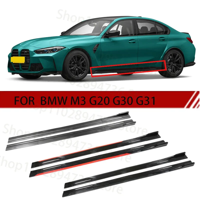 PER BMW M3 G20 G30 G31 2M Auto Gonna Laterale Piastra di Estensione Lip Separatore Paraurti 2.18M Racing Spoiler Laterale