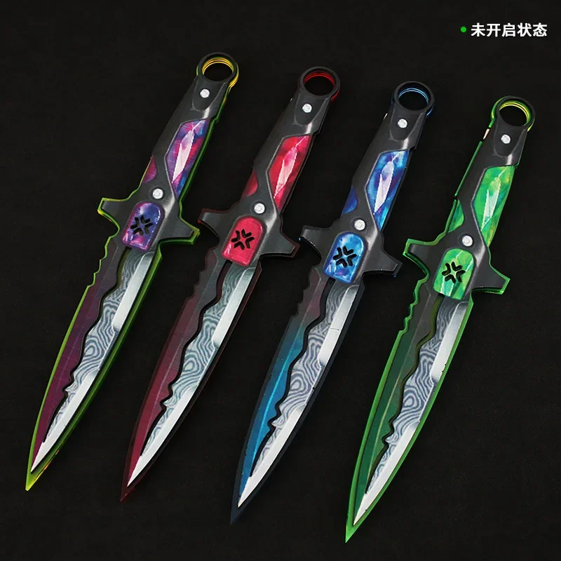 Valorant VCT LOCKIN Melee Weapon 30cm Acrylic Glow Game Peripheral Toy Knife Model Uncut Safe Bali song Cosplay Knive Gift Kids