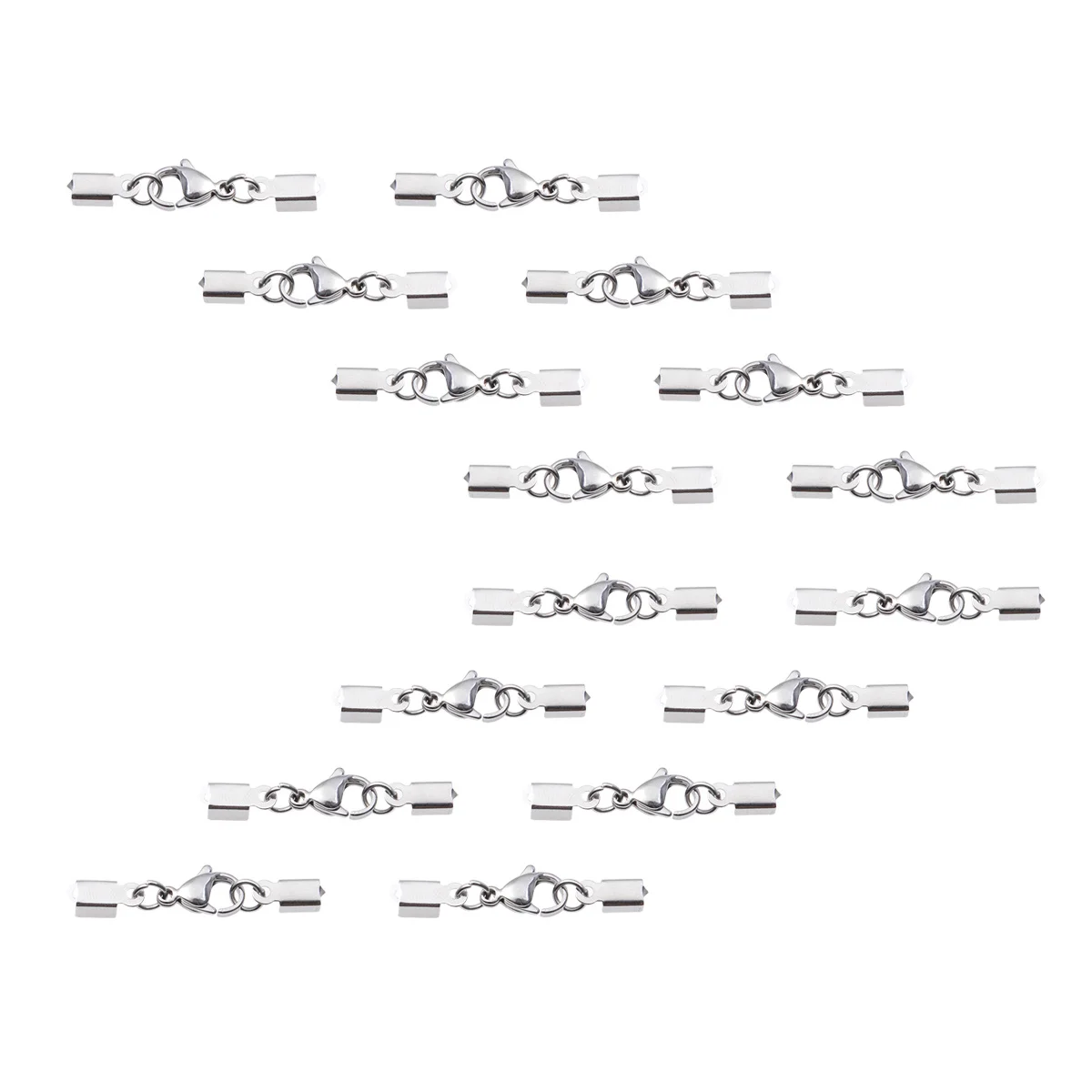 

20 pcs Lobster Clasps Sterling Silver Cylinder Screw End Claw Buckle DIY Jewelry Supplies Bracelet Hook Charm Anklet