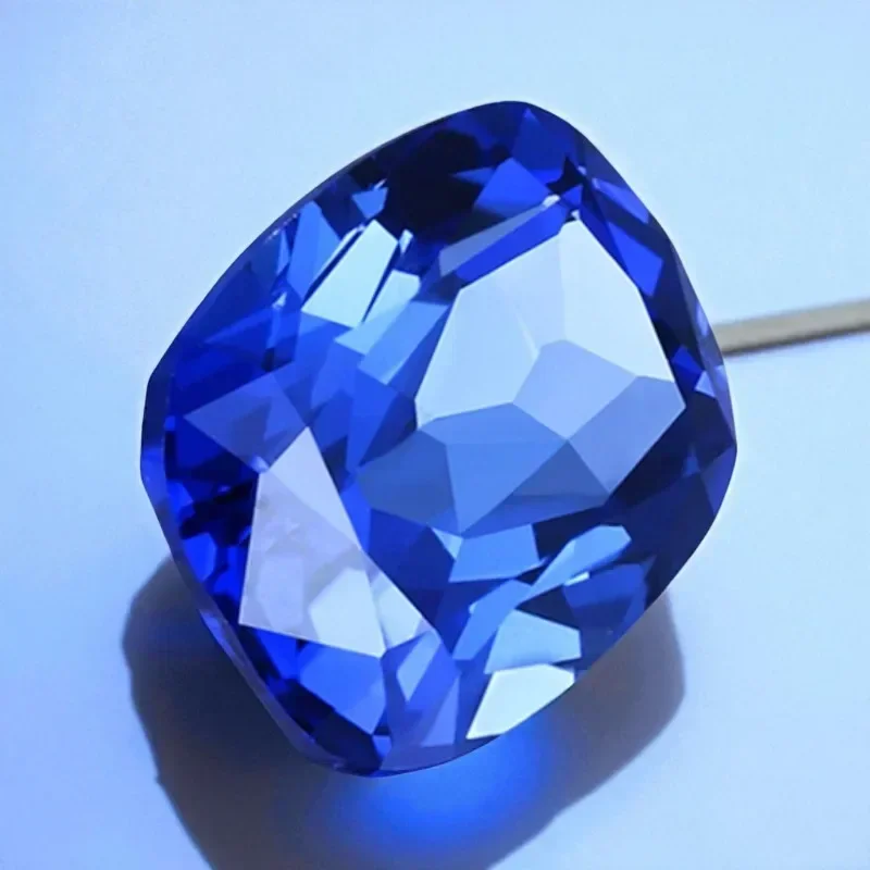 

Lab Grown Sapphire Royal Blue Color Rectangular Cushion Cut Gems For Jewelry Setting&Custom Design Selectable Certificate