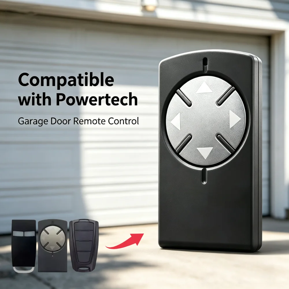 Powertech PR1 PR2 PR4 R2 Remote Control 433.92MHz Rolling Code 4-Channel Transmitter for Garage Door Opener
