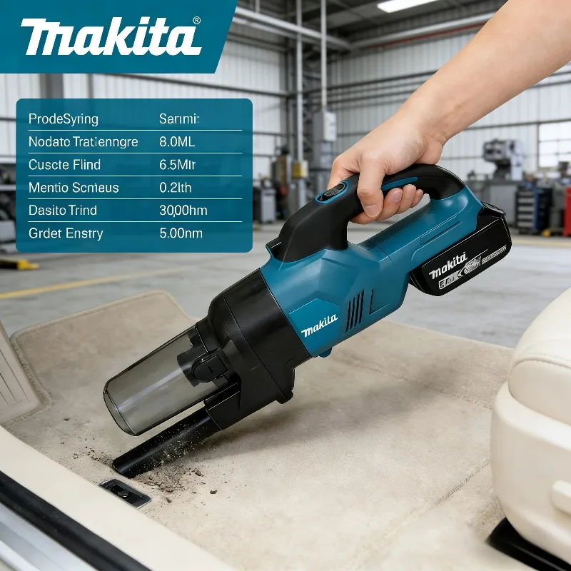 

Makita Electric Vacuum Cleaner Cordless Portable Efficient Household Industrial Construction Clean Tools For Makita 18V Battery