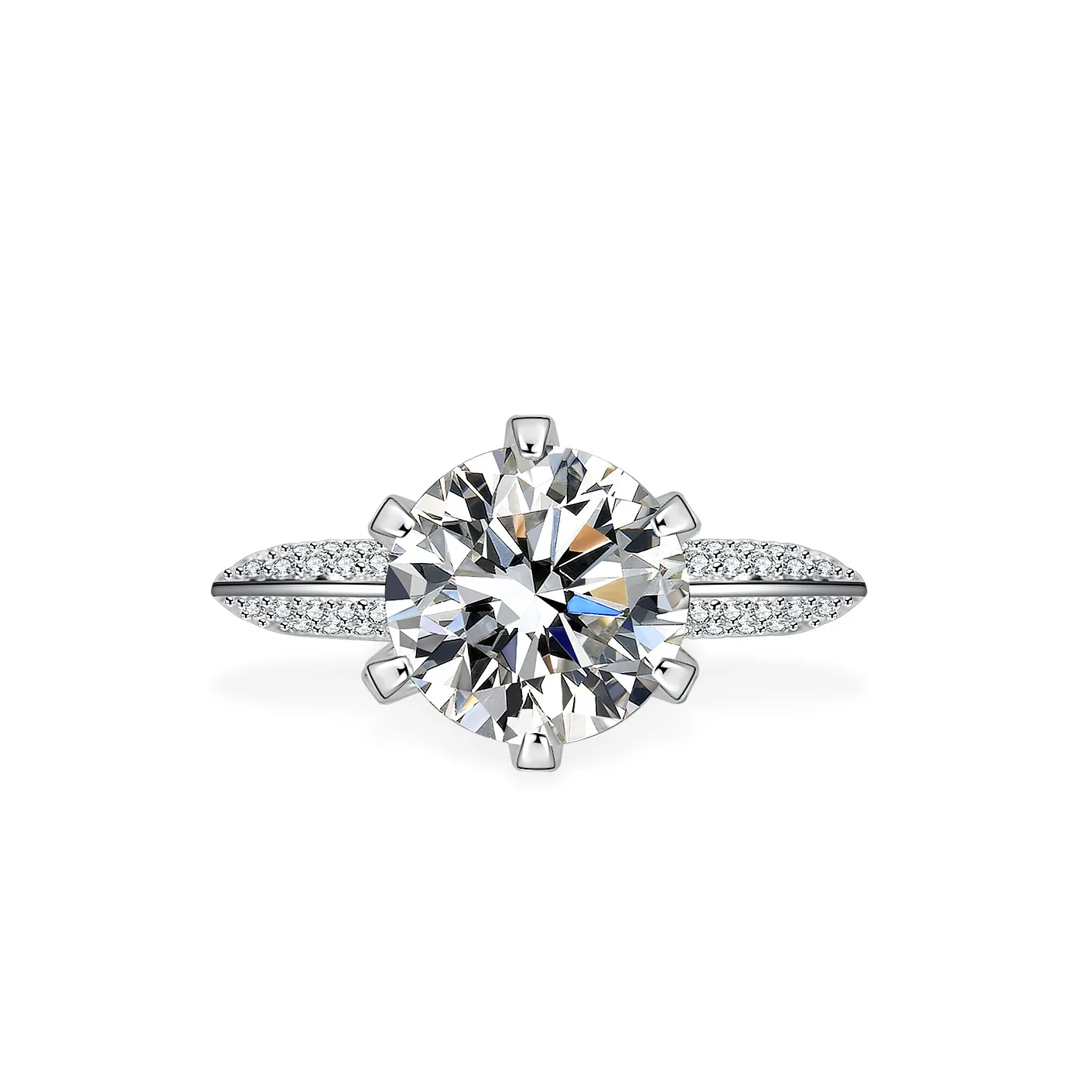 Exquisite Ring Women's 3ct Moissanite PT950 Platinum - Meticulous crafting process, durable structure, premium heirloom