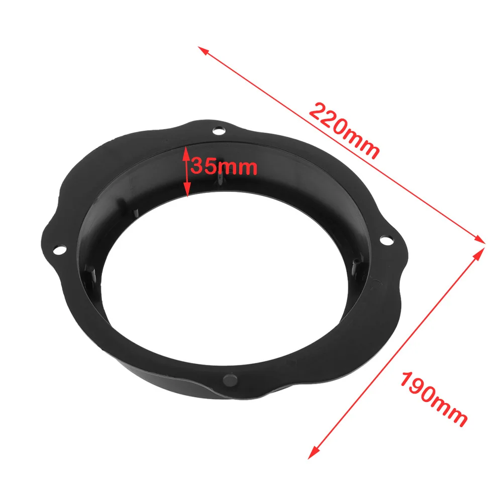 2pcs 6.5in Car Front Door Speaker Spacer Ring Adapter Plates for Ford Focus