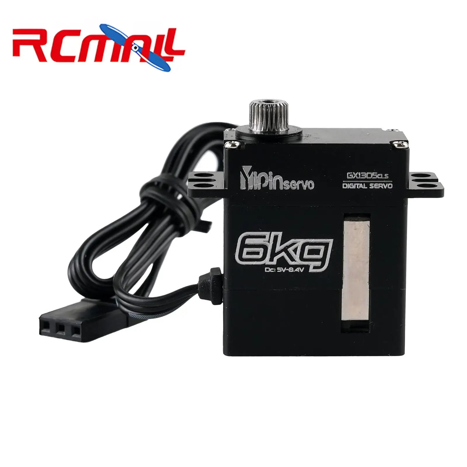 Yipinservo 6KG Micro Digital Servo 180/270 Degree Coreless Motor Metal Gear Servo Motor for 1/14 1/16 1/18 RC Car Crawler Robot
