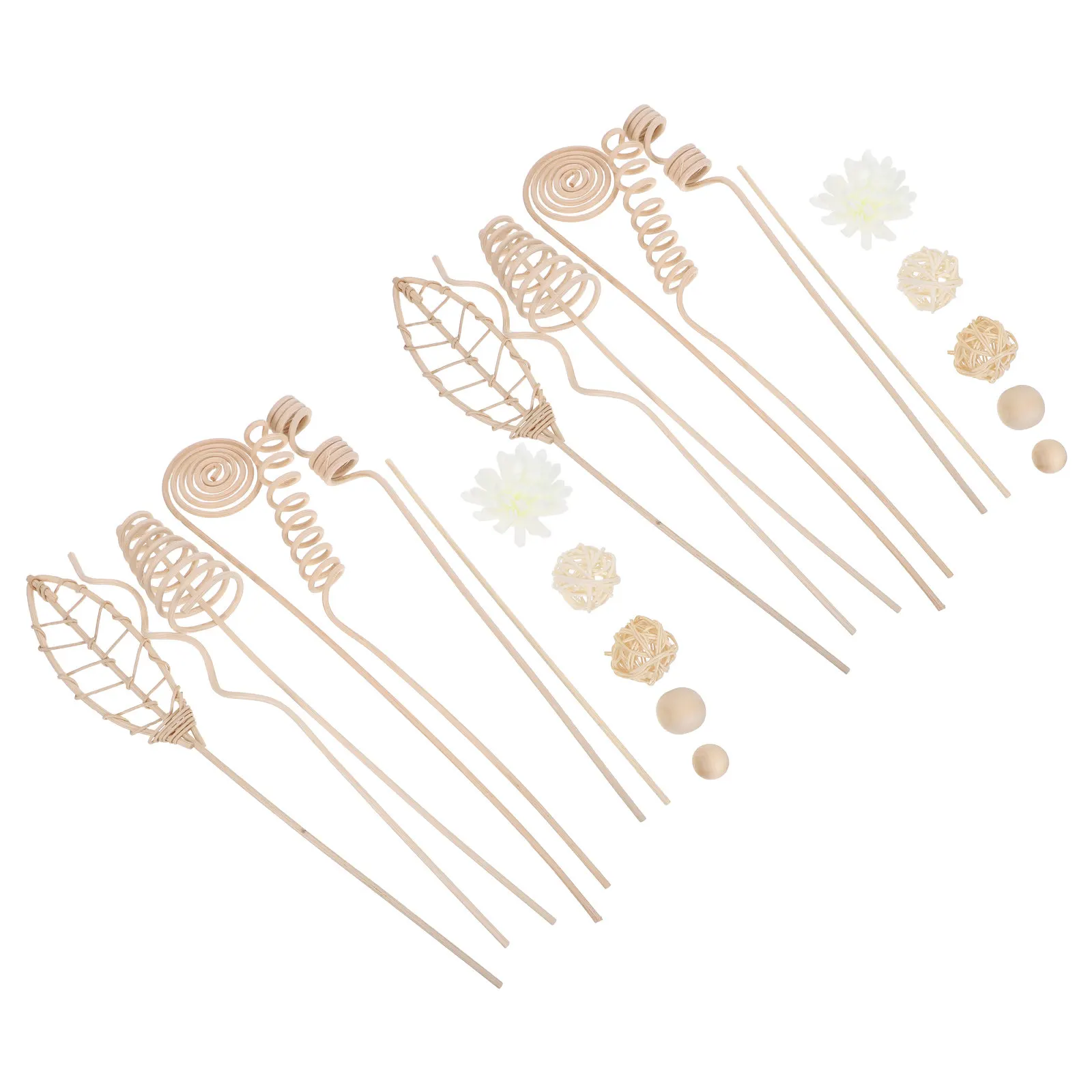32Pcs Aromatherapy Reed Diffuser Sticks Natural Material Replacement Room Fragrance Oil Diffuser Refill Sticks Home Air