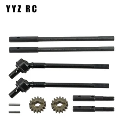 Steel Universal Front Rear Axle CVD Drive Shaft Metal For Axial Scx10 ii Upgrade Parts Remote Control Rc Crawler Car Accessories