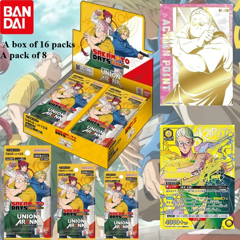 Official Bandai Union Arena UA43BT Booster Pack Sakamoto Days Japanese Version Anime TCG Collection Card 2025 New Arrival Gift