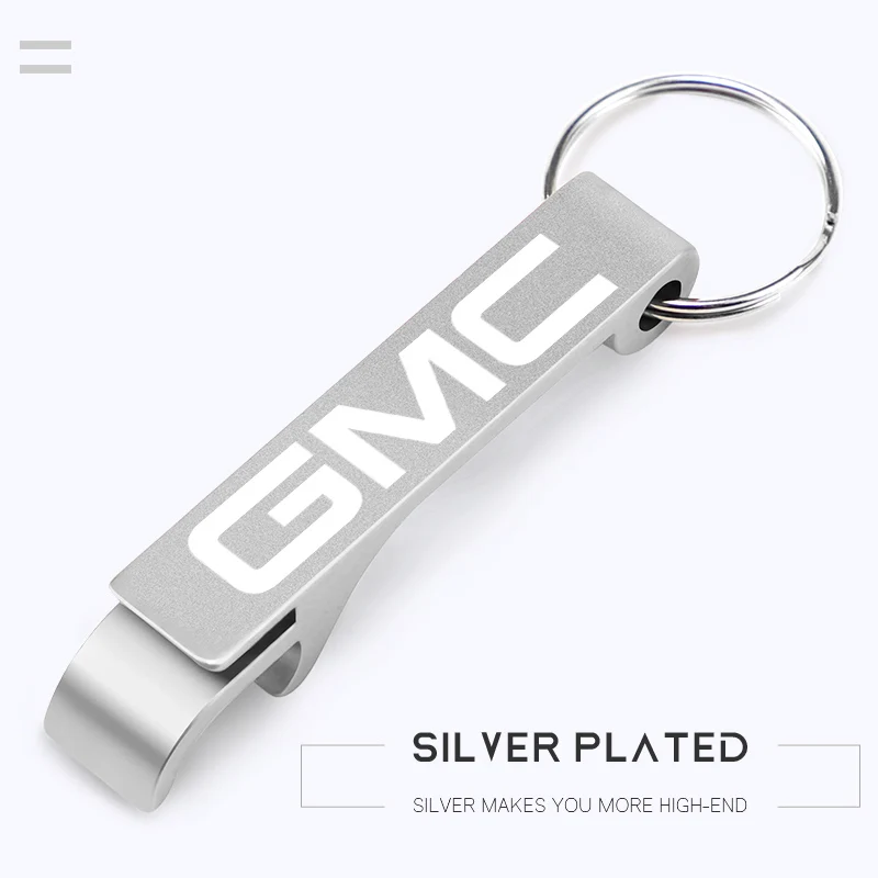 

Автомобильный брелок, многофункциональный портативный брелок для открывания бутылок, пивной креативный подарок для GMC Savana Graphyte Yukon Envoy Granite Hum