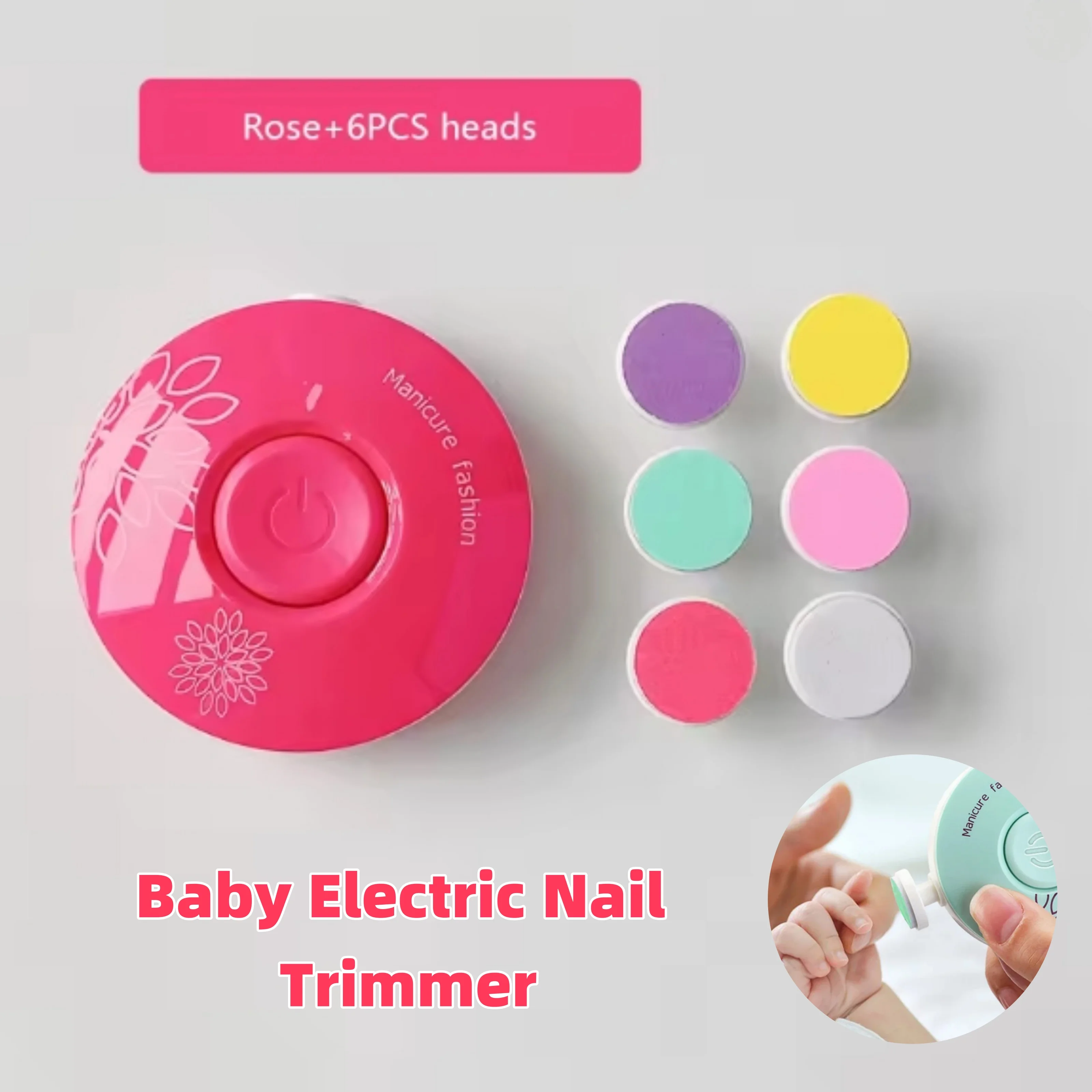 

Baby Electric Nail Sharpener & Trimmer Care Kit with Replacement Heads Easy-to-Trim Care Kit Newborn Essentials