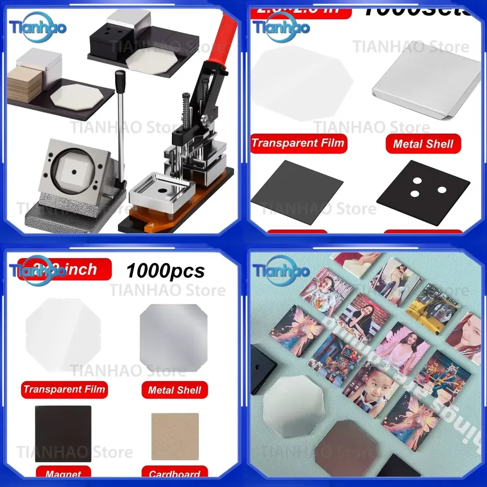 2 Inch x 2 Inch Fridge Magnets 500 pcs or 1000 pcs Set 80x53 mm 63.5x63.5 mm 50x50 mm Steel Button Magnets for Restaurant Use