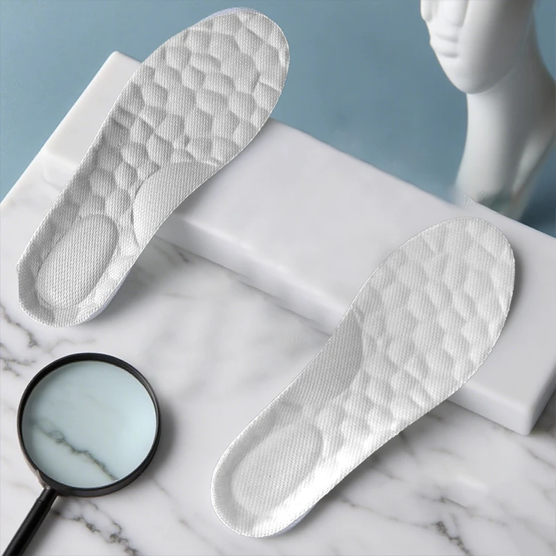 Solette sportive in lattice ad alta elasticità Supporto per arco morbido Cuscinetti per scarpe ortesi Deodorante traspirante Cuscino per assorbimento degli urti