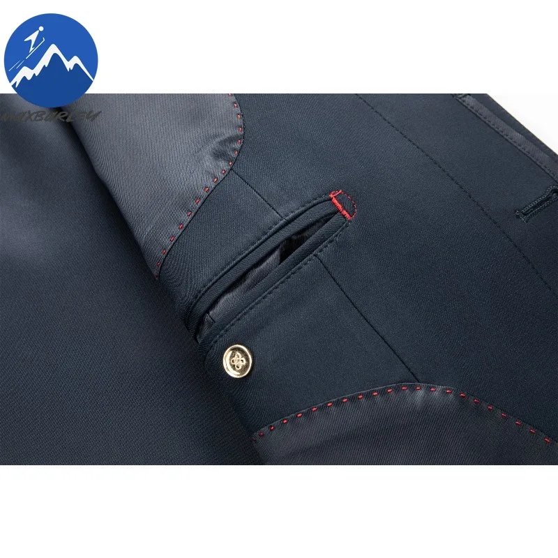 Maxbarley 2025 New Trench Coat Men Trendy Designer Single Breasted Long Windbreaker Coat Man Spring Autumn Elegant Lapel Jacket