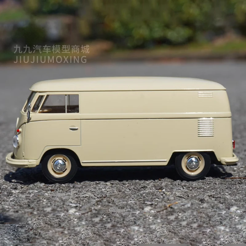 Diecast in scala 1:24 1972 T1 Bus in lega modello di auto d\'epoca Prodotto finito Simulazione Collezione di giocattoli Display regalo Modello statico