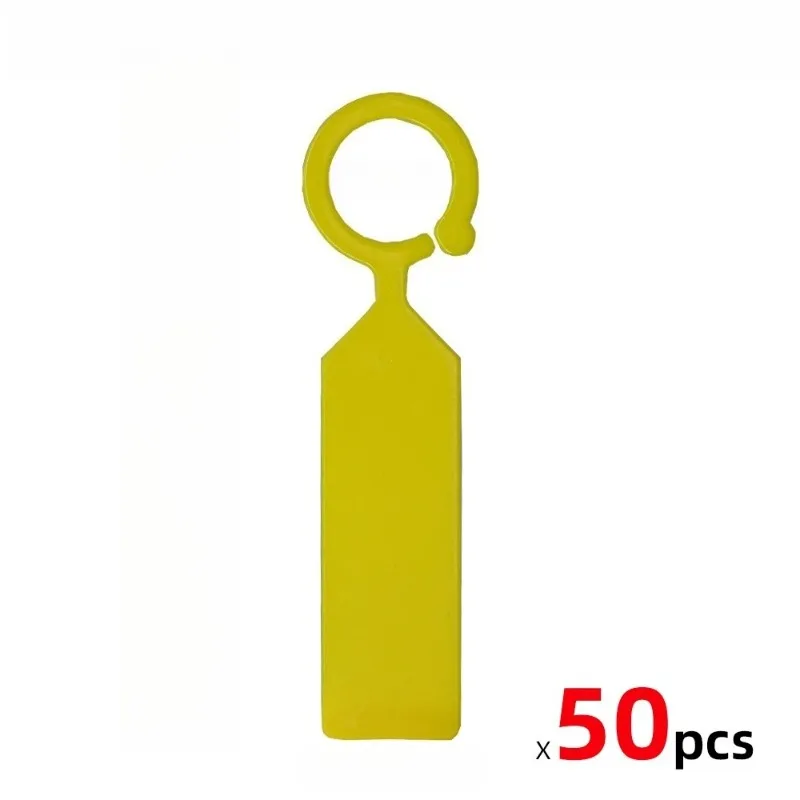 50Pcs  Horticultural ring set, label ring, reusable, waterproof seedling label, orchid plant flower label, PVC hang tag