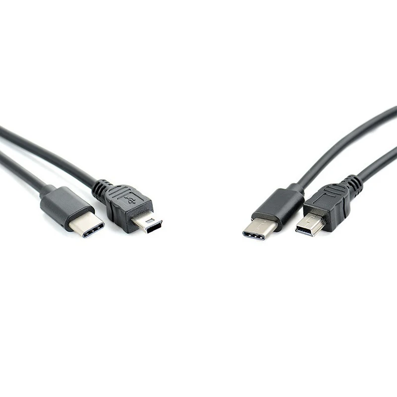 30CM Type-C Male To Mini5p Male OTG Adapter Cable For Android Phone Photo And Video Reading Adapter Cable A3