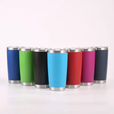 20oz ट्रैवल मग येटिस आइस कप टम्बलर 304 स्टेनलेस स्टील डबल वॉल वैक्यूम इंसुलेटेड कॉफी मग फ्लास्क पानी की बोतल आउटडोर के लिए 10 best sales 20 औंस का गिलास - №1