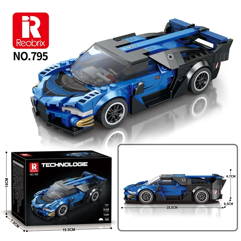 390pcs SABER Car Building Blocks 795 MOC Bricks High Tech Ideas Toy Kit Collection DIY Gift Kids Adults