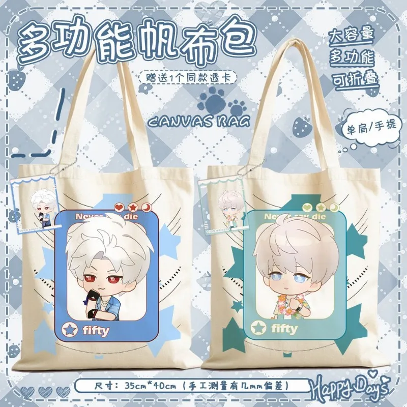

Игра Love and Deepspace, аниме 2025 Cos Sylus Zayne Caleb Xavier Rafayel, унисекс, 40x35 см, многофункциональная ручная холщовая сумка, подарок