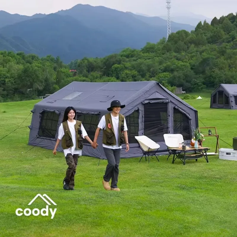 

HOT STYLE Waterproof Air Tent Outdoor Family Camping House Tent 17.2 Inflatable Tent