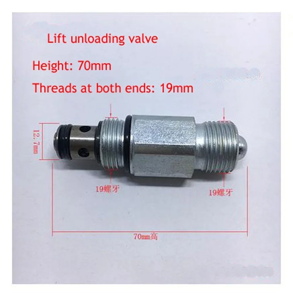 Elevador Acessórios Descarga Válvula, Válvula de gota, Verificar Válvula de Alívio de Pressão, Limitando Válvula, 1Pc