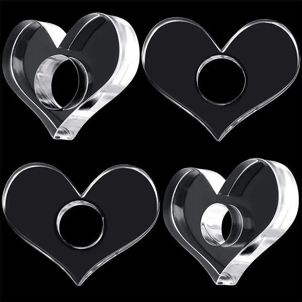 

Набор из 4 портативных акриловых держателей для книг: удобные кольца-разделители страниц для комфортного чтения