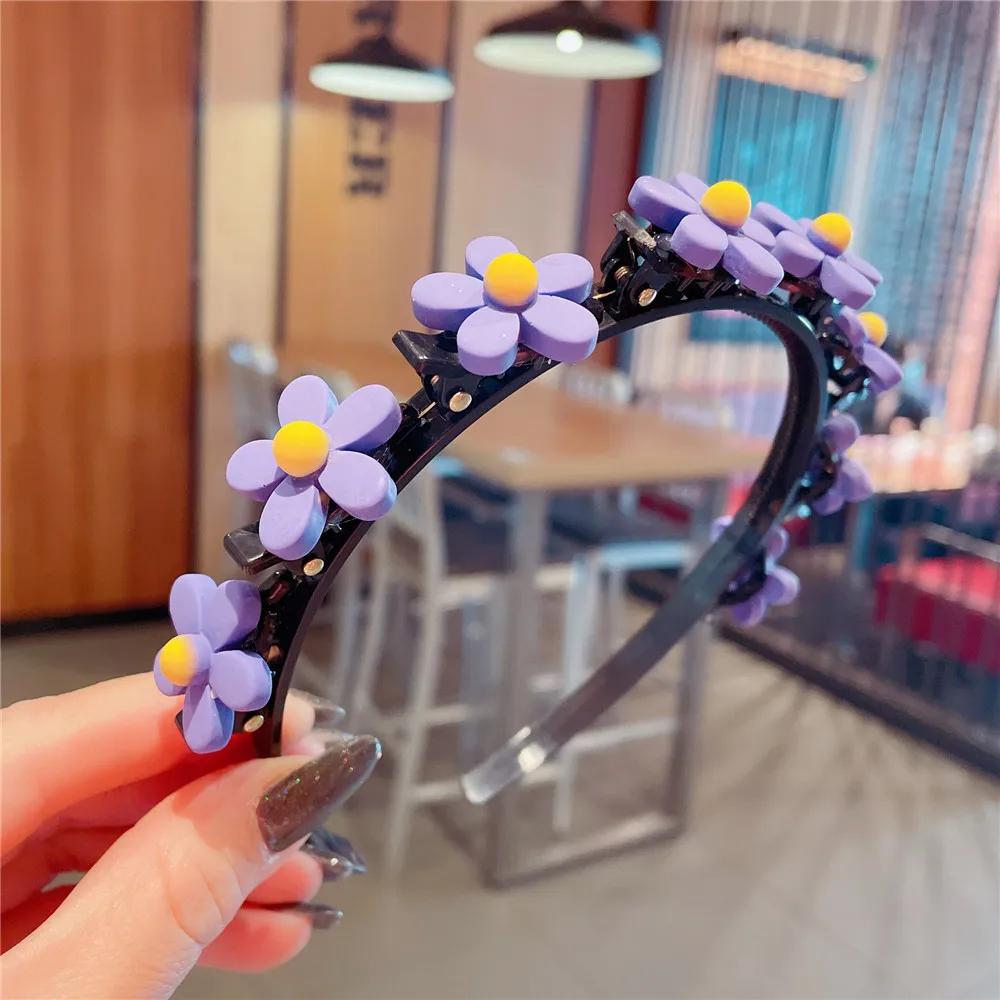 Children\'s Hairband Cartoon Flower Fashion Korean Baby Girl Birthday Party Toddler Kids Hairpin Headwear Accessories Wholesale