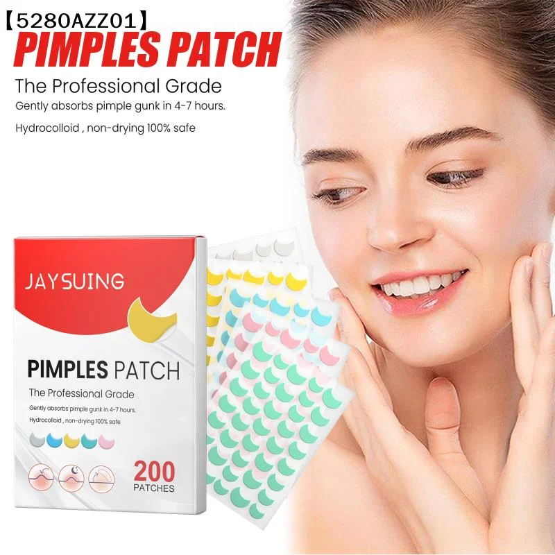 200pcs Invisible Acne Pimple Patch Professional Anti-Acne Hydrocolloid Patches Healing Absorbing Spot Sticker Face〔HMA58〕