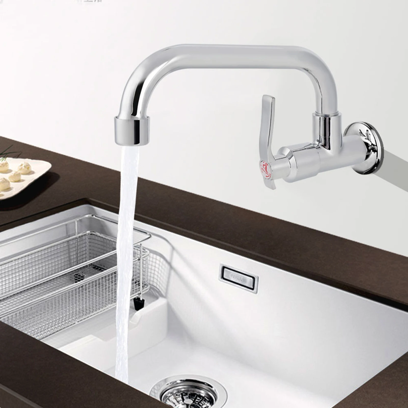 G1/2in Wall Mounted Single Cold Water Tap Sink Water Faucet for Home Kitchen Use  Water Faucet