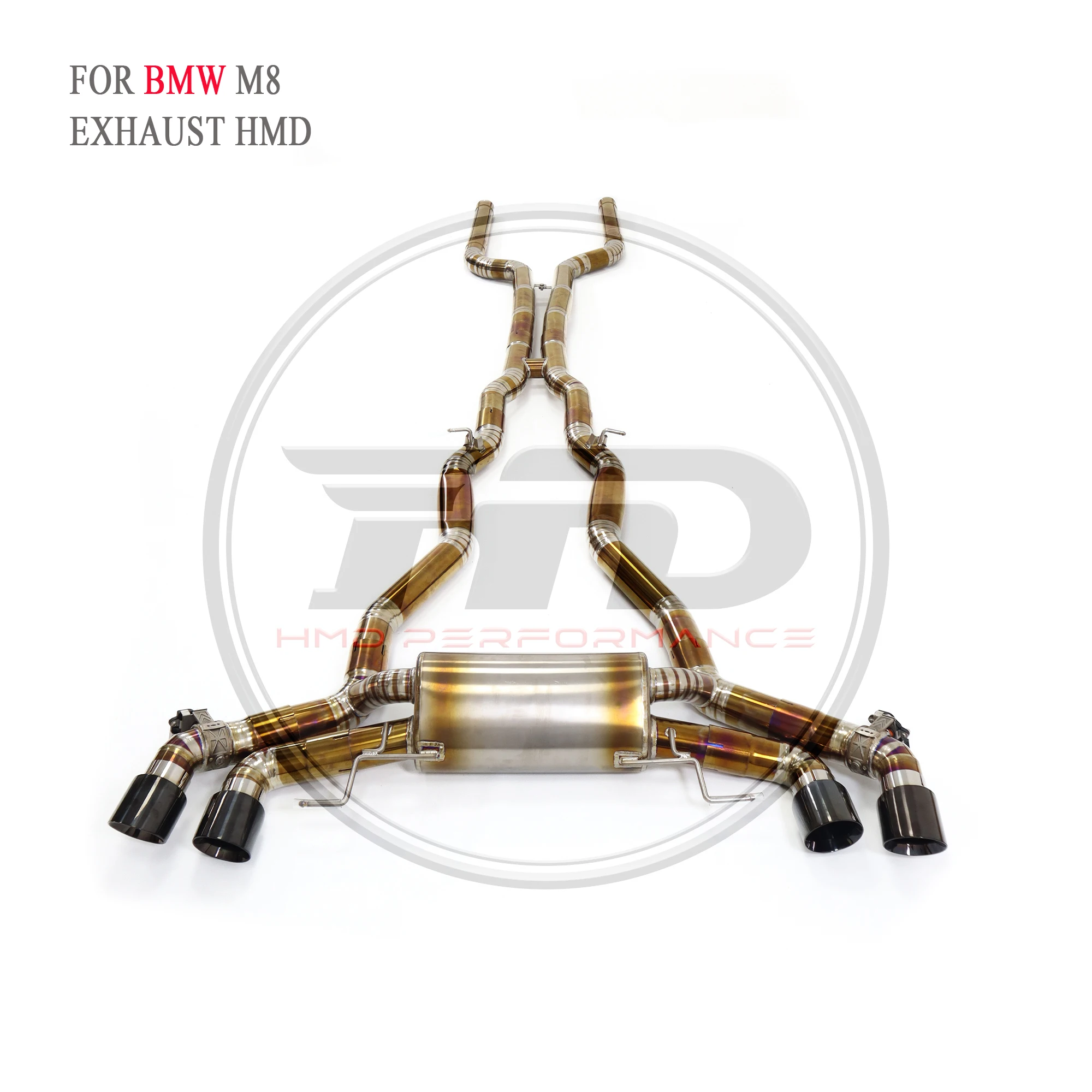 HMD Catback for BMW M8 F91 F92 F93 4.4T Exhaust System Titanium Alloy Performance Valve Pipe Mufflers Car Accessories