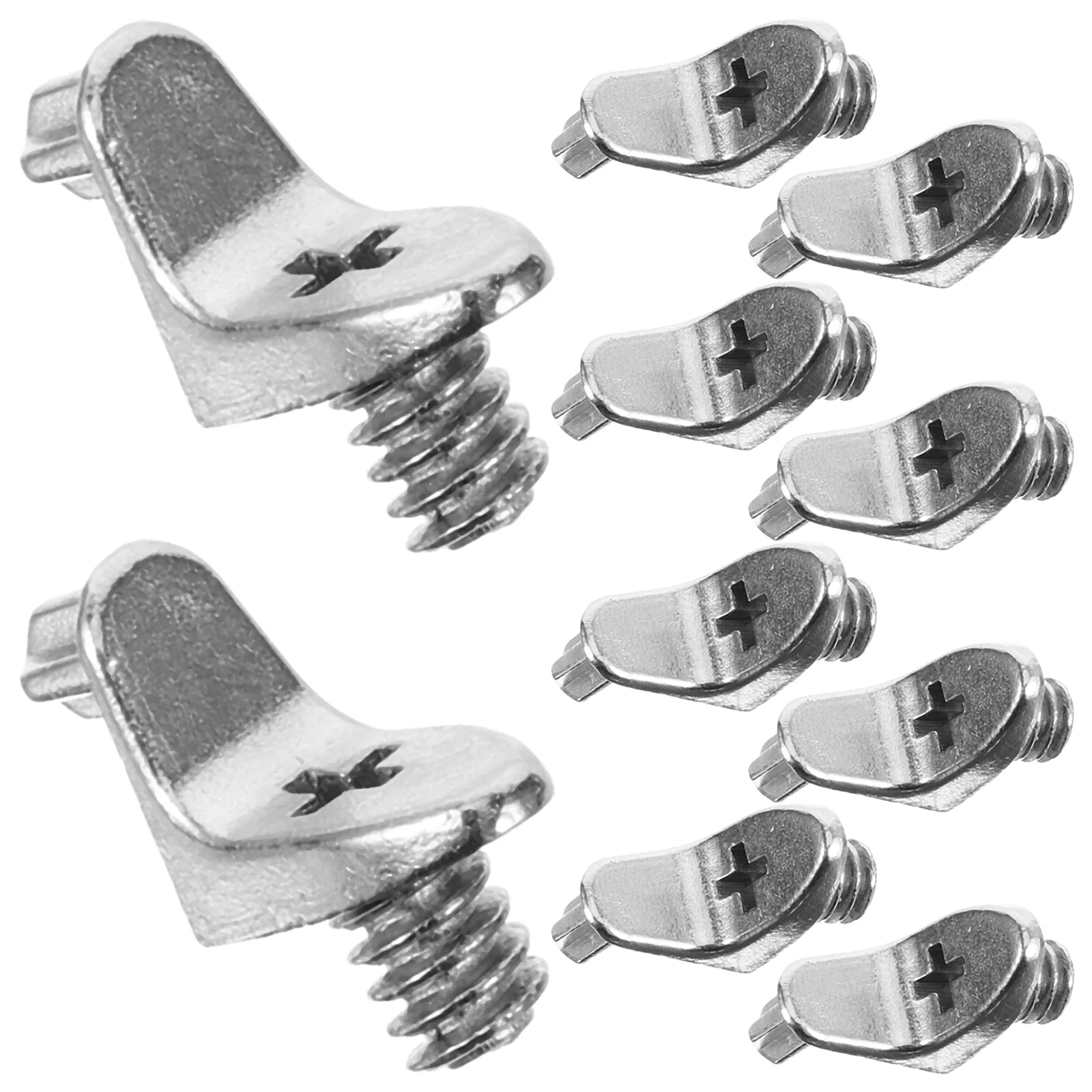 10 pezzi in lega di laminato ispessita staffa divisoria per armadio tavola di legno vetro da 90 gradi 10 pezzi (n. 9) pioli per mensola